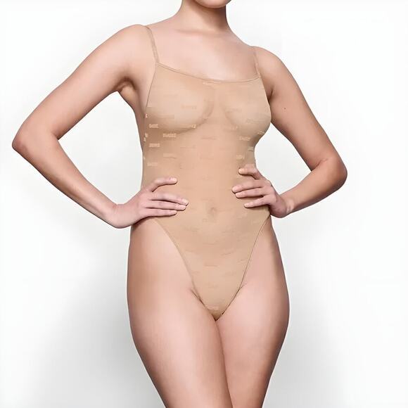 SKIMS After Hours Cami Bodysuit Ochre Tan NWT Size 4X - Picture 3 of 9